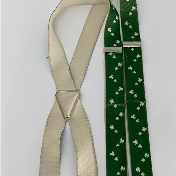 St Patrick’s Day suspenders 4 lead clovers lucky - Picture 6 of 6